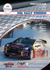 Program med kart over etappene